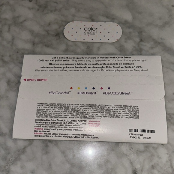 Color Street glitter Pattern Nail Strips - Picture 2 of 3